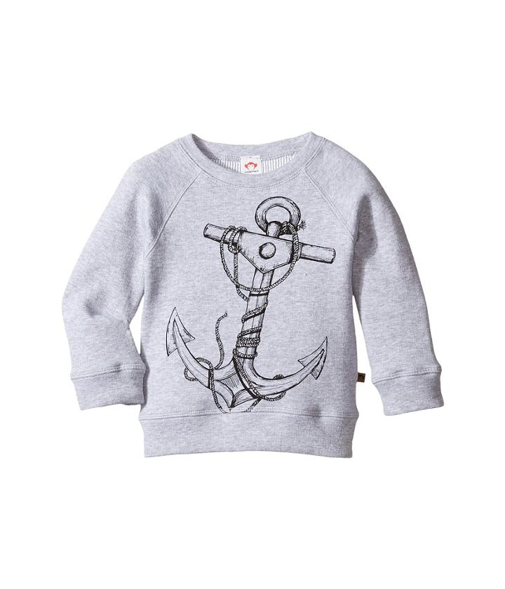 Appaman Kids - Super Soft Reversible Sweatshirt W/ Anchor