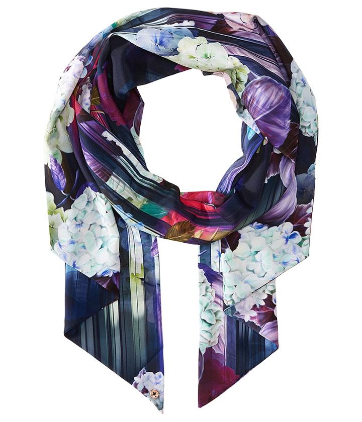 Ted Baker - Haydre Hydrangea Haze Skinny Scarf