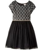 Nanette Lepore Kids - All Over Lace With Glitter Tulle