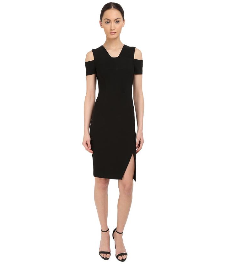 Yigal Azrou  L - Cold Shoulder Mini Stretch Dress