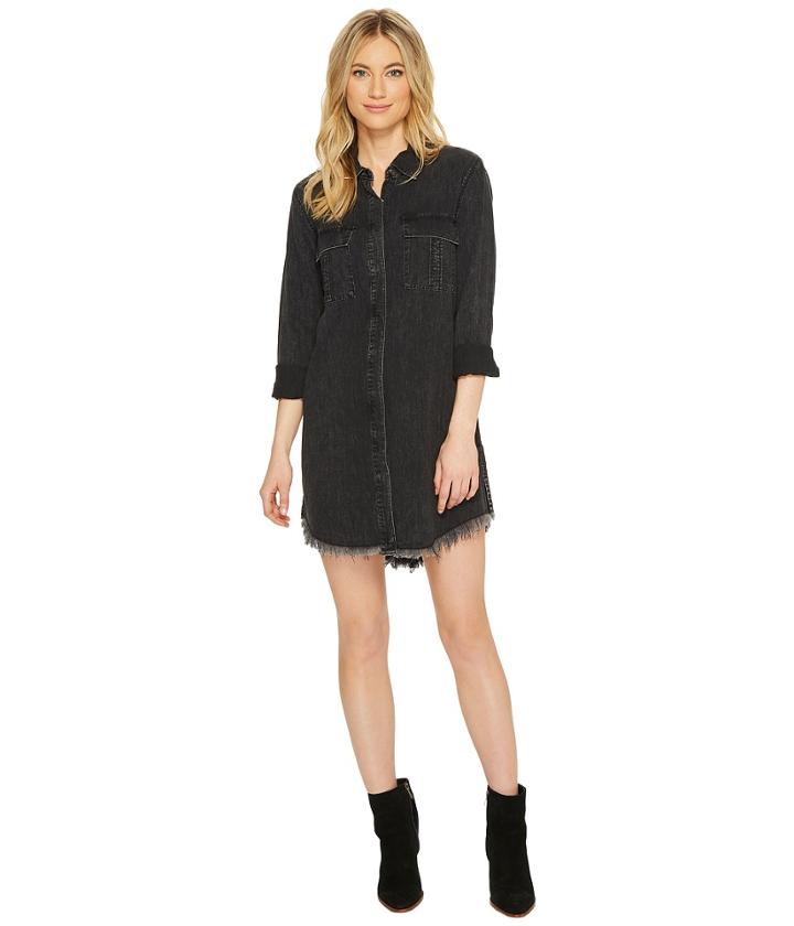 Hudson - Bijou Button Up Front Dress In Smoke Screen