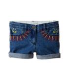 Stella Mccartney Kids - Eddie Rainbow Embroidered Denim Shorts