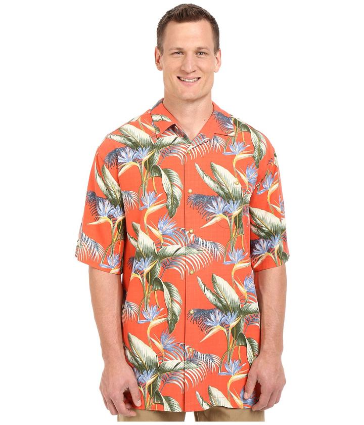 Tommy Bahama Big &amp; Tall - Big Tall Cool, Palm Collected Camp Shirt