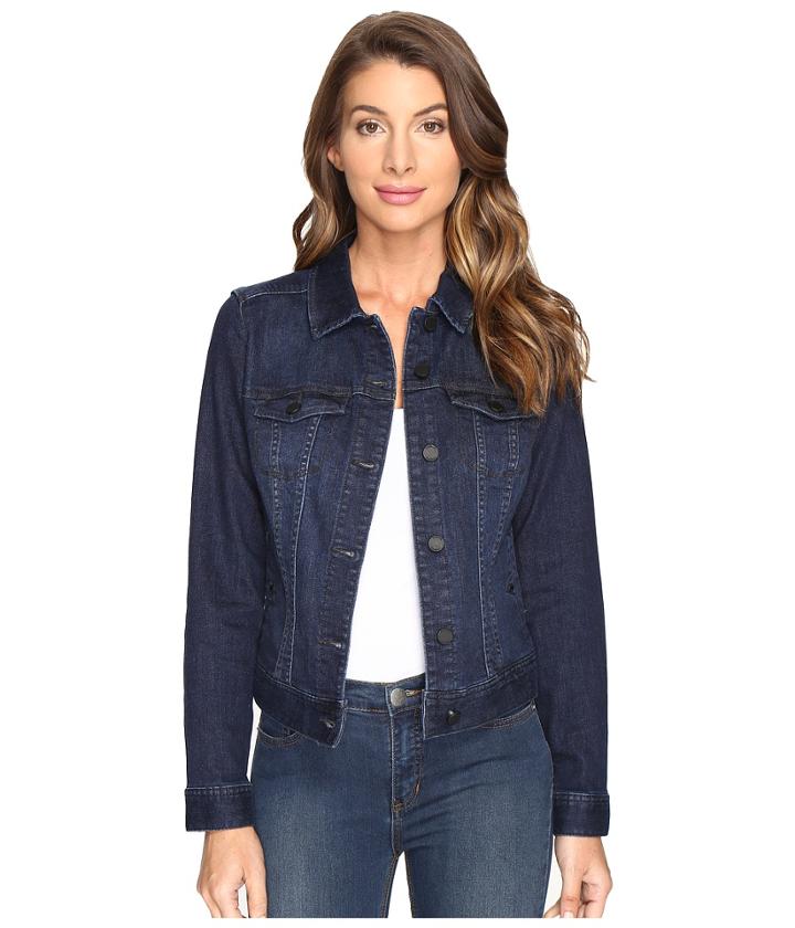 Liverpool - Classic Denim Jacket In Vintage Super Comfort Stretch Denim