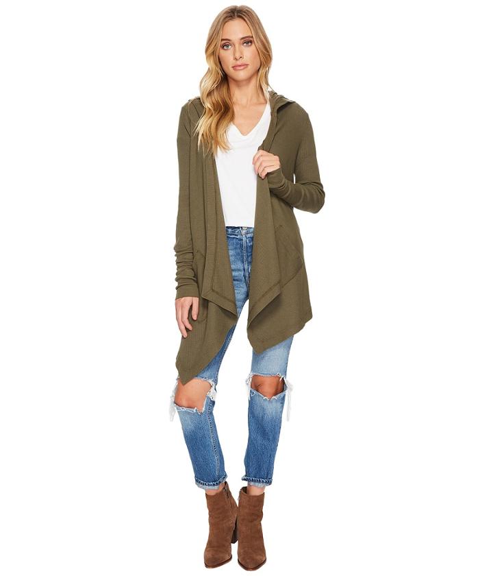 Splendid - Thermal Long Sleeve Hoodie