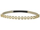 Ivanka Trump - 15mm Glazed Belt With Chain Front And Stretch Back
