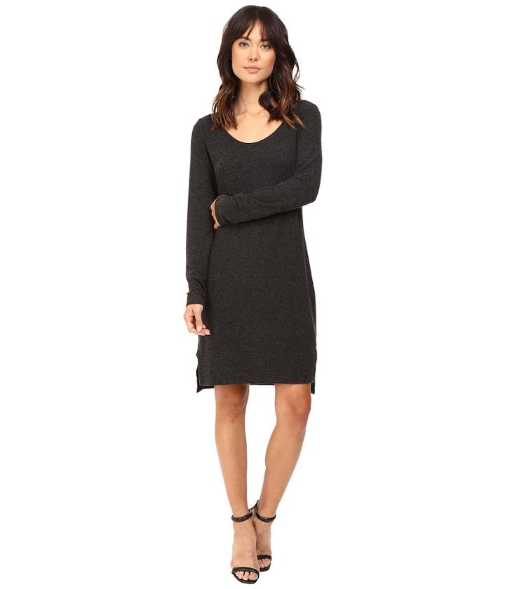 Heather - Brushed Hacci Long Sleeve Dress