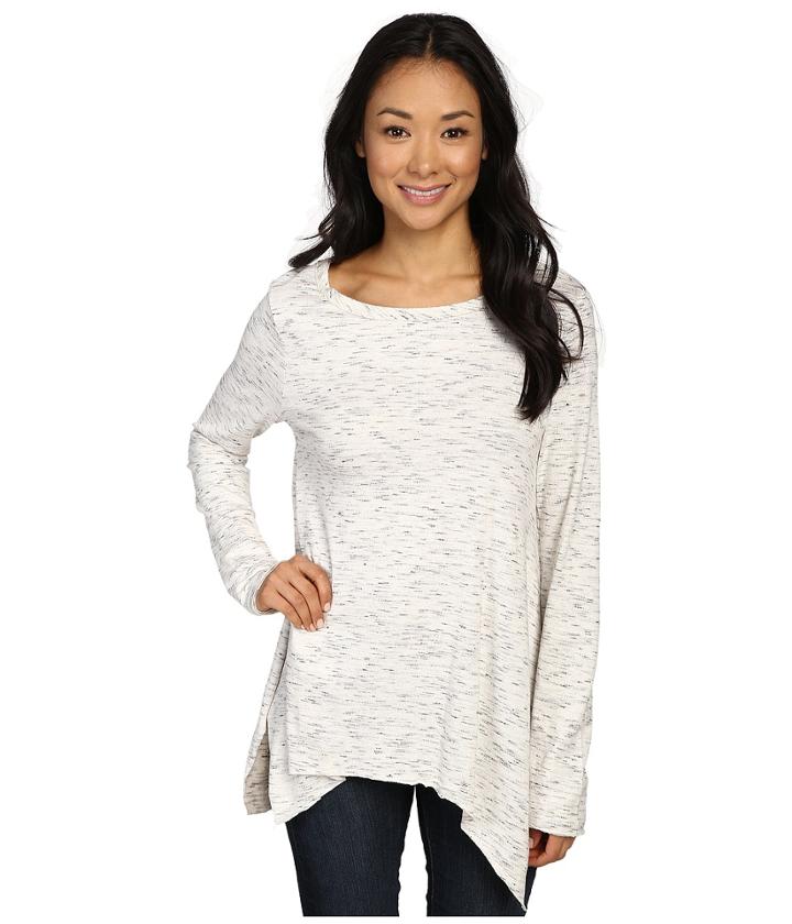 Dylan By True Grit - Glacier Slub Long Sleeve Loose Tee