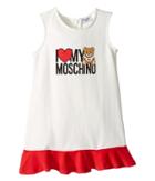 Moschino Kids - 'i Love My Moschino' Teddy Bear Sleeveless Dress