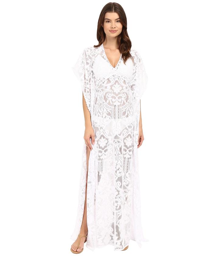 Saha - Freya Maxi Crochet Dress With Cleavage Cover-up