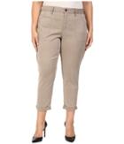 Nydj Plus Size - Plus Size Reese Relaxed Jeans In Colored Chino In Silver Elm