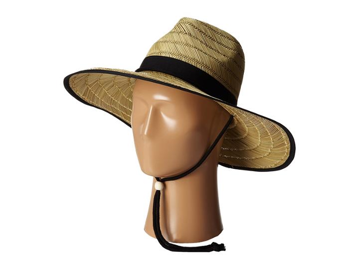 San Diego Hat Company Rsl5556 Rush Straw Lifeguard W/ Band And Chin Cord