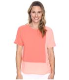 Vince Camuto - Extend Shoulder Color Blocked Blouse