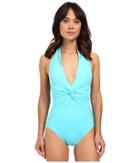 Michael Michael Kors - Bohemian Rhapsody Deep-v Twist Halter Maillot One-piece