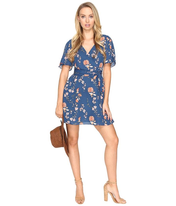 Bb Dakota - Laselle Printed V-neck Dress