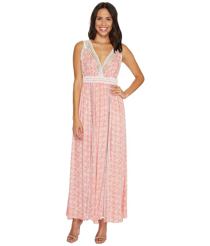 Brigitte Bailey - Danika Sleeveless Maxi Dress With Lace Detail