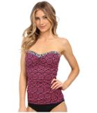 Tommy Bahama - Lace Medallion Molded Cup Long Bandini