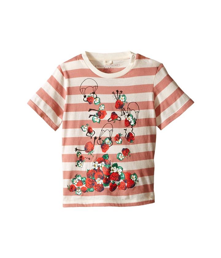 Stella Mccartney - Chuckle Short Sleeve Striped Strawberries Tee