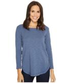 Mod-o-doc - Heather Slub Rib Seamed Tee With Hand Stitching