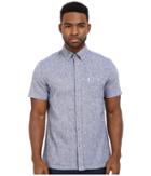 Ben Sherman - Short Sleeve Plain Linen Woven Ma12430a
