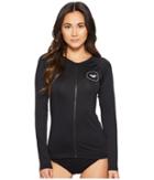 Roxy - Essentials Long Sleeve Upf 50 Zip Up Rashguard