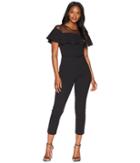 Adrianna Papell - Illusion Neckline Jumpsuit