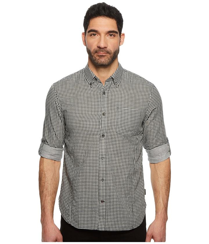 John Varvatos Star U.s.a. - Button Down Long Sleeve Roll-up W/ Single Pocket W530u1b
