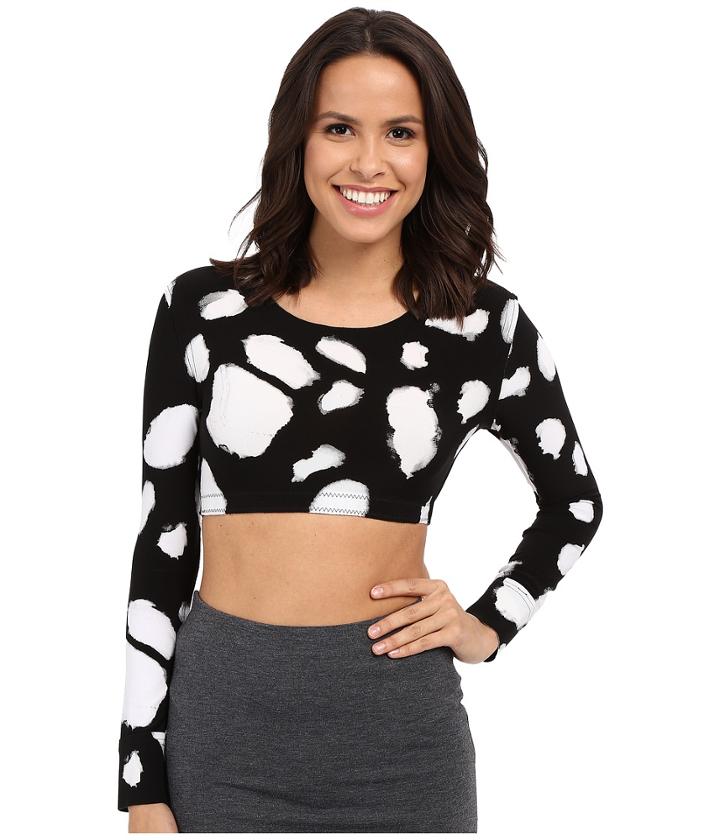 Kamalikulture By Norma Kamali - Crew Neck Cropped Top