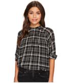 Lucky Brand - Plaid High Neck Top