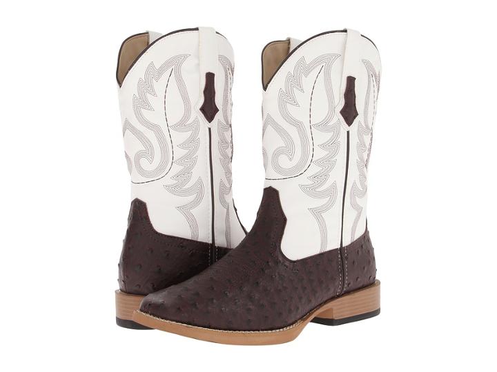 Roper - Ostrich Print Square Toe Cowboy Boot