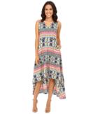 Christin Michaels - Talaya Printed V-neck Dress
