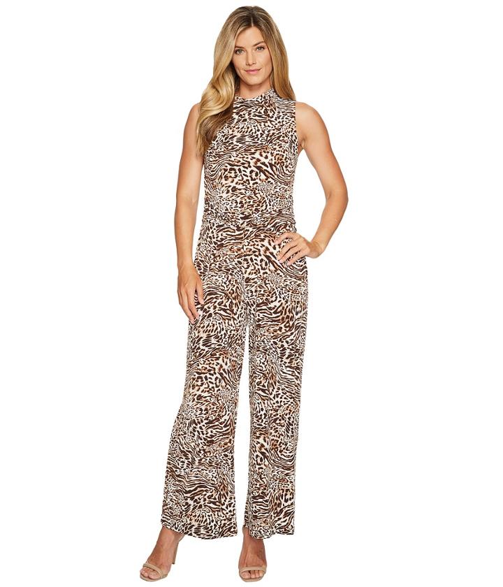 Michael Michael Kors - Sleeveless Mock Neck Jumpsuit