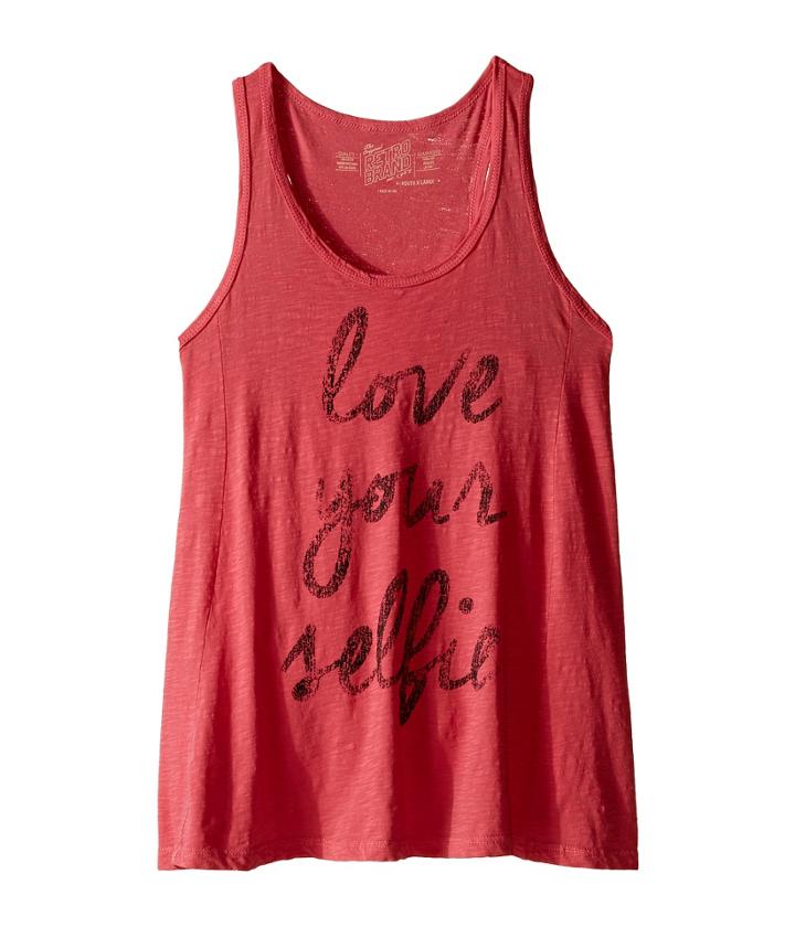 The Original Retro Brand Kids - Love Your Selfie Racerback Tank Top