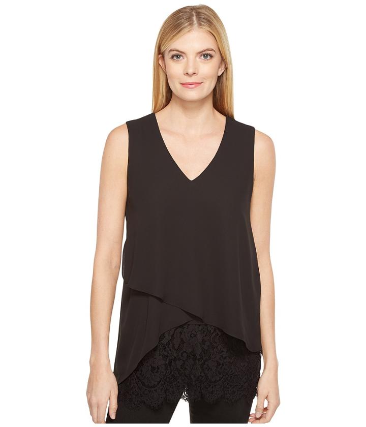 Karen Kane - Layered Lace Hem Top