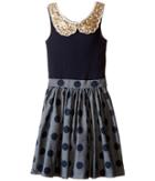 Fiveloaves Twofish - Denim Dot Tank Dress