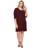Karen Kane Plus - Plus Size 3/4 Sleeve Dress