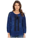 Lucky Brand - Embroidered Peasant Top