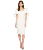 Badgley Mischka - Origami Sleeve Butter Crepe Dress