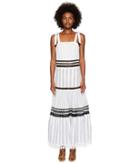 Jonathan Simkhai - Mixed Voile Tie Layered Maxi Cover-up