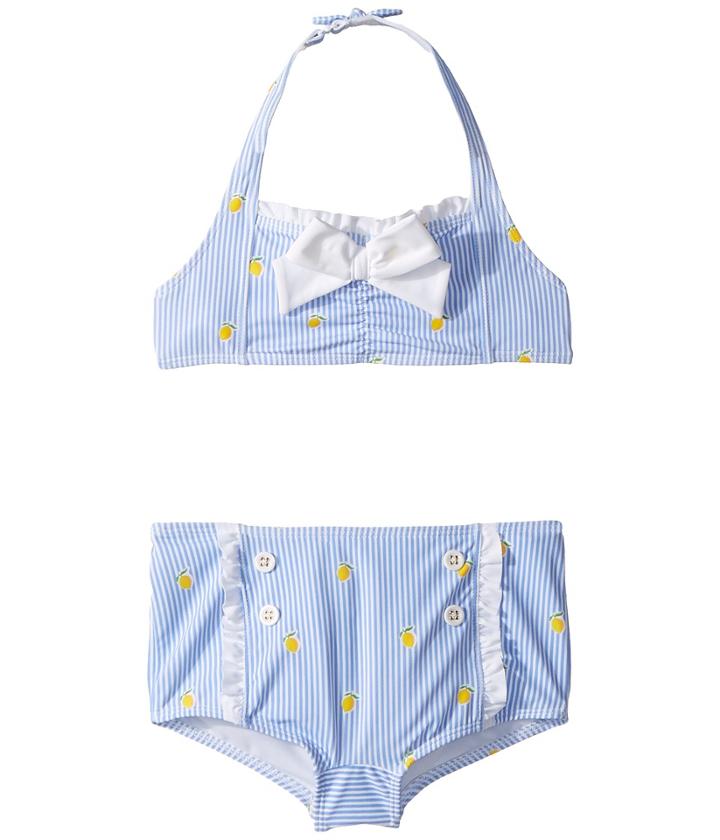 Janie And Jack - Lemon Print Two-piece Swim Set