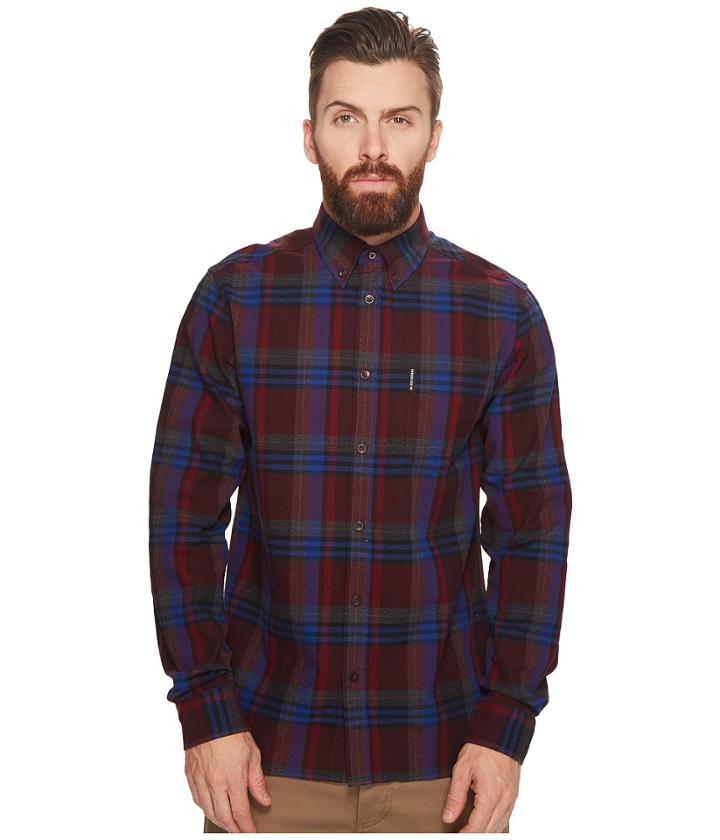 Ben Sherman - Long Sleeve Brushed Crepe Check Shirt