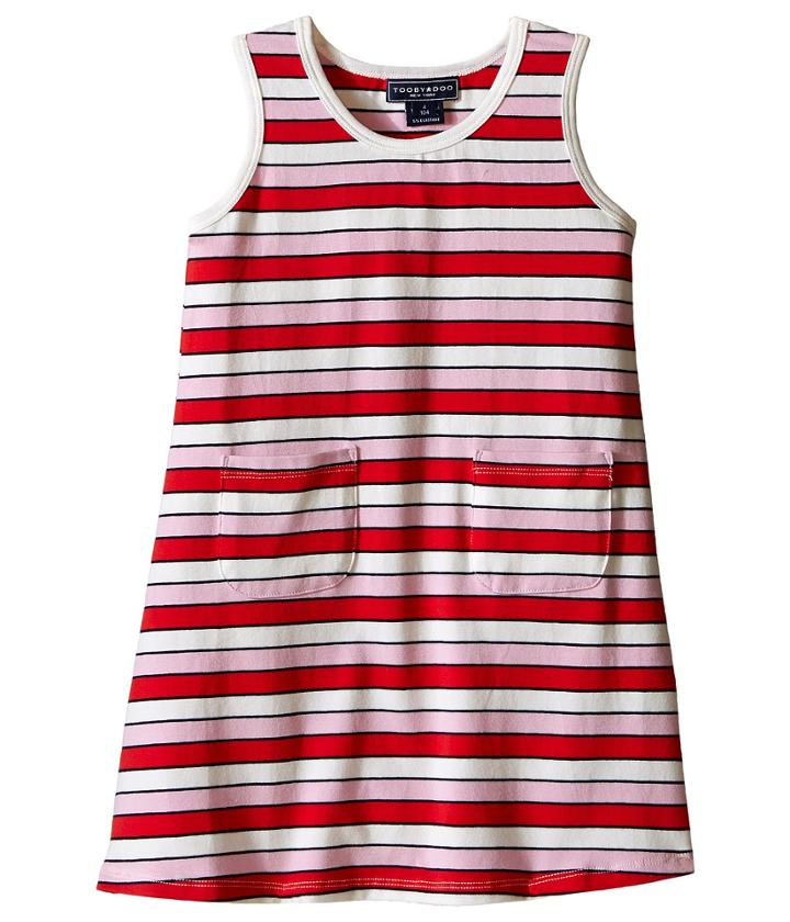 Toobydoo - Tank Dress Multi Pink Stripe