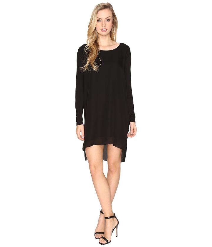 Heather - Long Sleeve Silk Layered Slouchy Dress