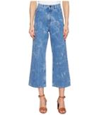 Sonia By Sonia Rykiel - Aqua Printed Blue Denim