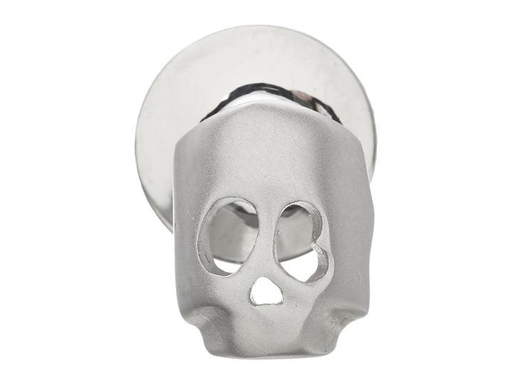 W  Rkin Stiffs Stainless Steel Lapel Pin- Skull