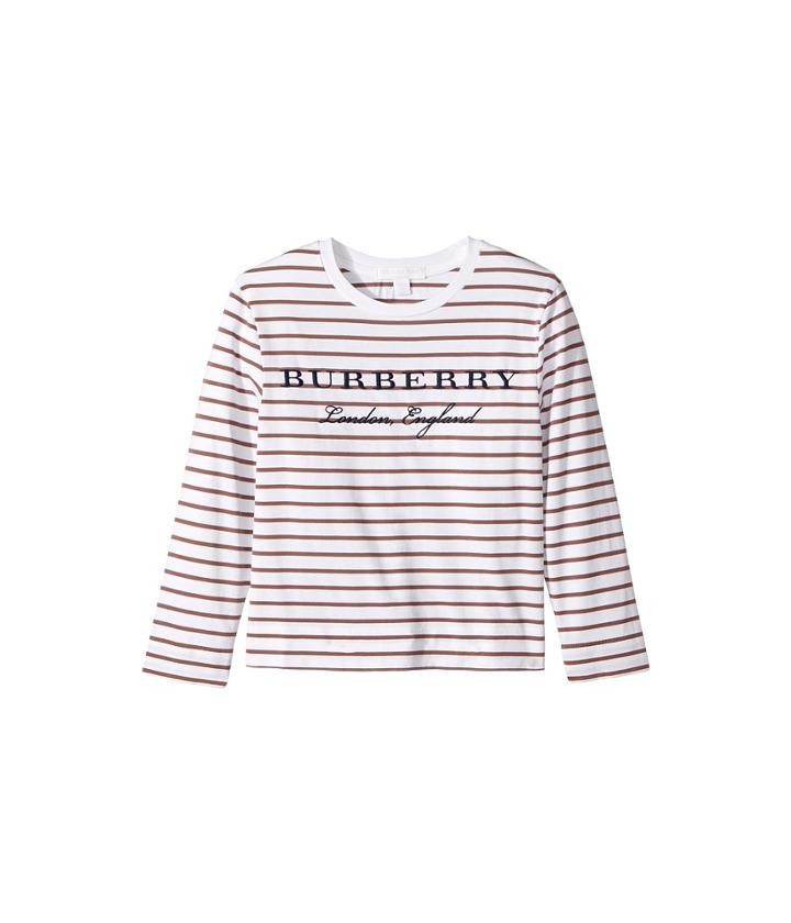 Burberry Kids - Long Sleeve Tee With Stripes