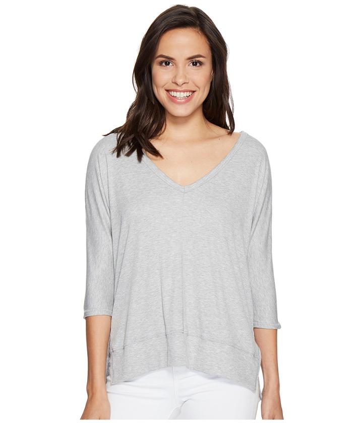 Heather - Cold Shoulder V-neck Top