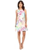 Christin Michaels - Printed Floral Trapeze