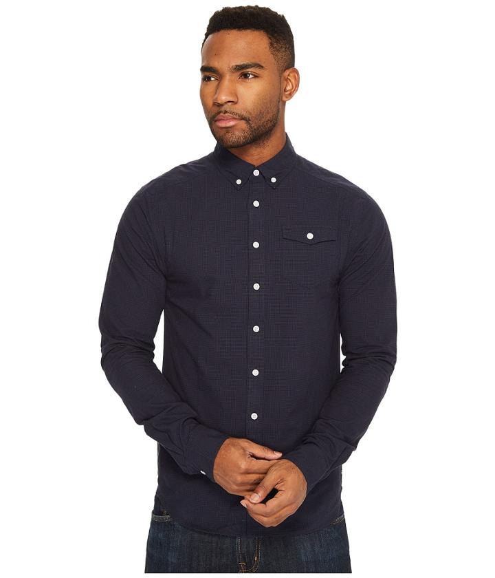 Scotch &amp; Soda - Lightweight Brushed Flannel Shirt With Workwear Elements