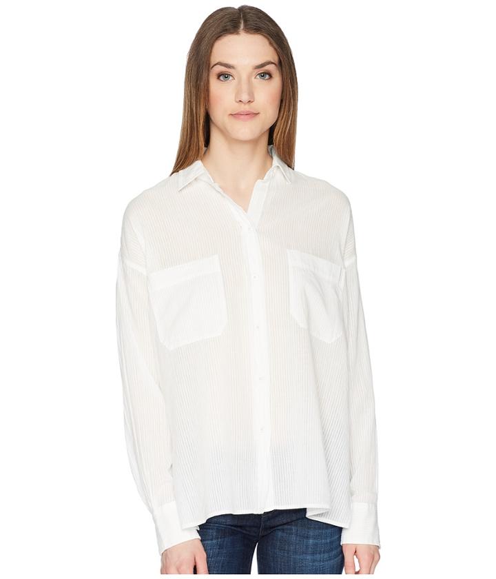 Vince - Textured Double Pocket Blouse